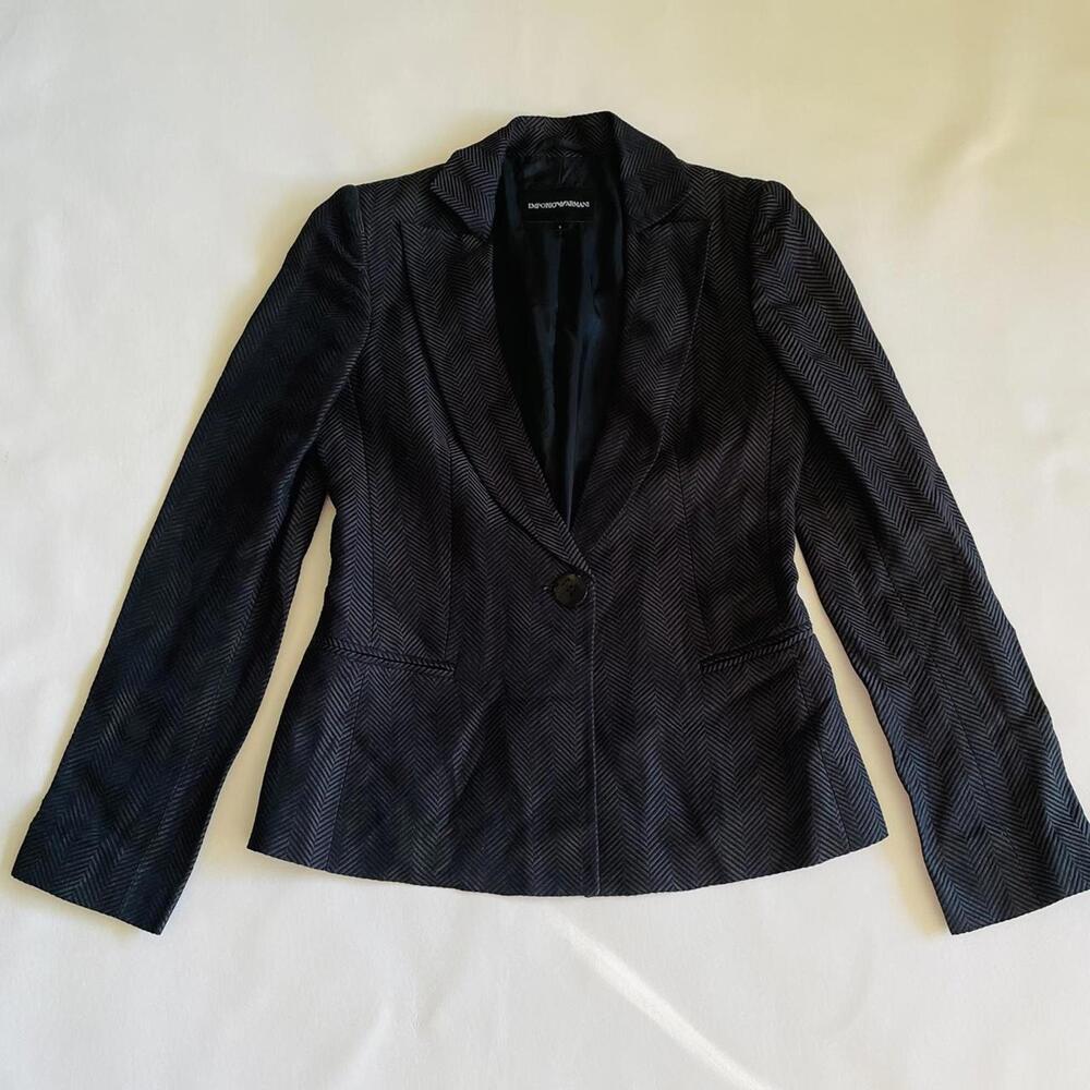 EMPORIO ARMANI “2005” Wool Tweed Blazer.